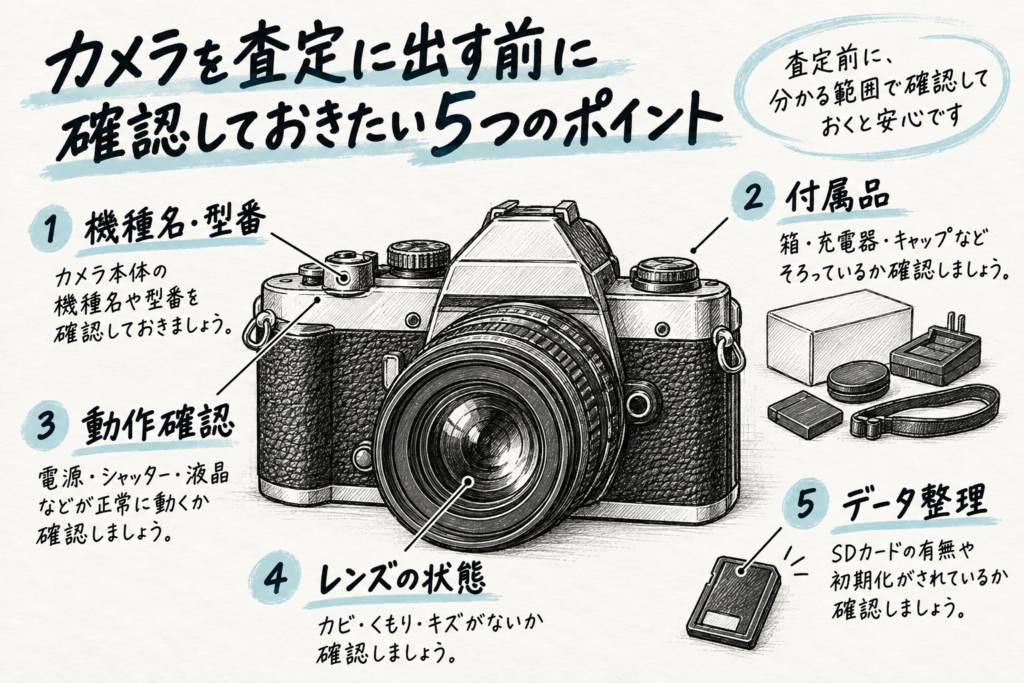 カメラ査定前の5つの確認ポイント
